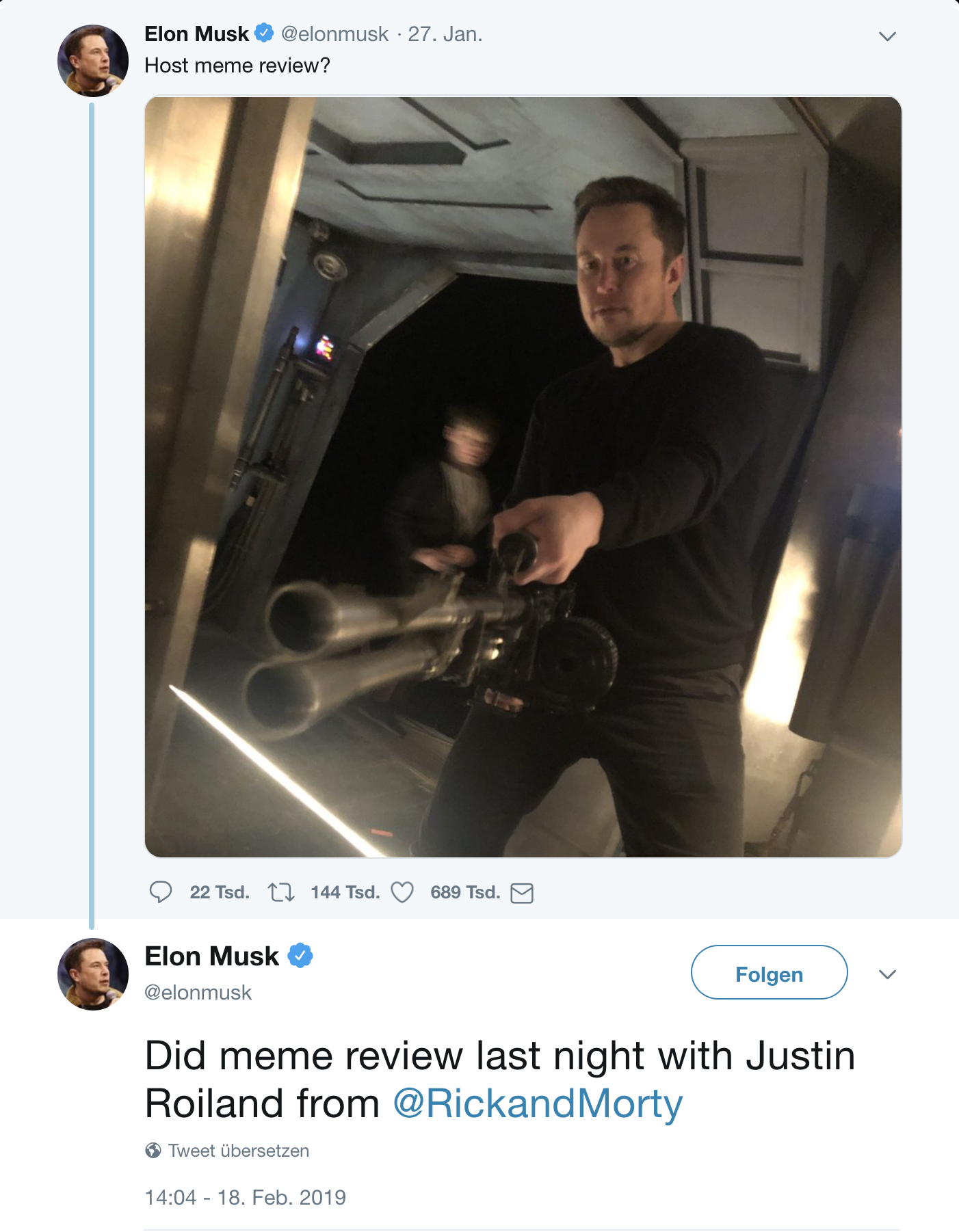 Elon Musk hostet PewDiePies 👏👏 „Meme Review“ 👏👏 [Update 22.02.2019]